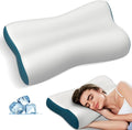 Cervical Neck Pillow for Pain Relief, Contour Memory Foam Pillows Ergonomic by Polovo