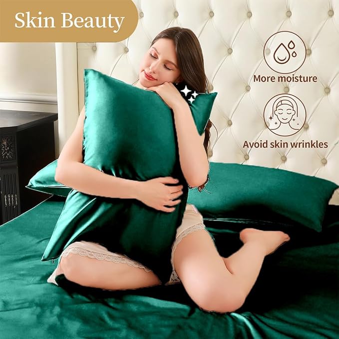 Mulberry Silk Pillowcase for Hair and Skin Standard Size, Silk Pillowcase 20"X - Image 3