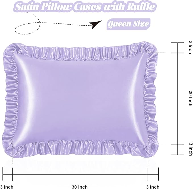 Homiest Ruffle Satin Pillowcase - Image 3