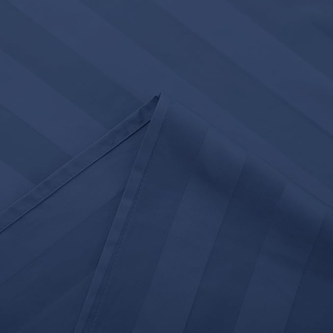 Flat Sheet Only Full Size, 400 TC 100% Egyptian Cotton Flat Sheet Striped - Image 5