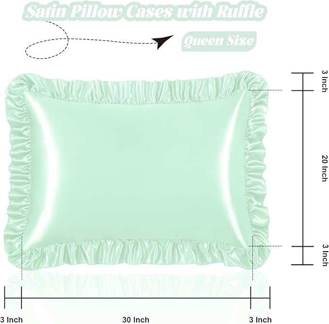 Homiest Ruffle Satin Pillowcase - Image 3