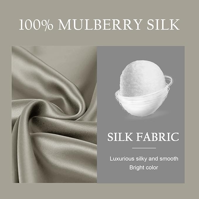 OLESILK Silk Body Pillowcase 20x54 Zippered: 100% Mulberry Silk - Image 7
