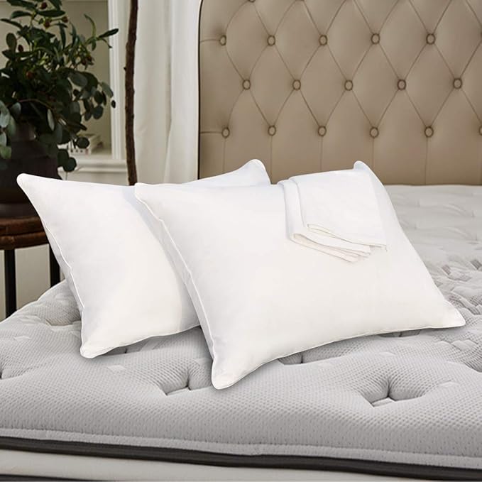 Precoco Pillow Cases Queen Size-100% Cotton Pillowcase Covers - Image 7