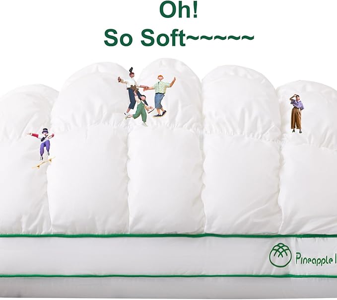 YOUR MOON Fluffy Support Bed Pillow Standard Size Set of 2, Super Soft Premium - Image 2