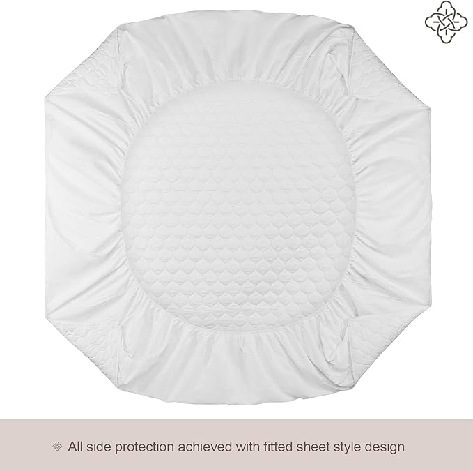 Bioweaves 100% Organic Cotton Mattress Pad Cover, GOTS Certified Cooling 300 - Image 3