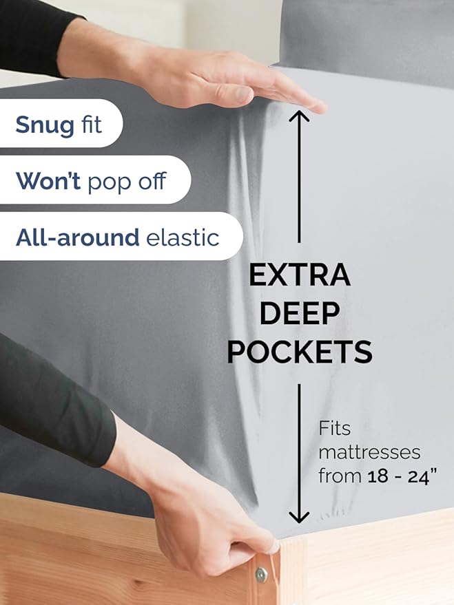 Extra Deep Twin XL Fitted Sheet - Image 2