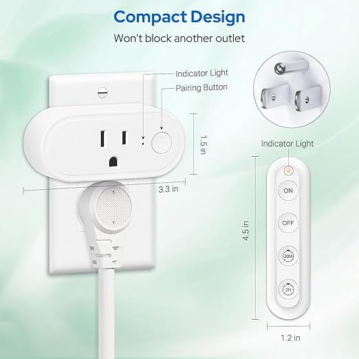 Remote Control Timer Outlet: Dual Gear Countdown - Image 8