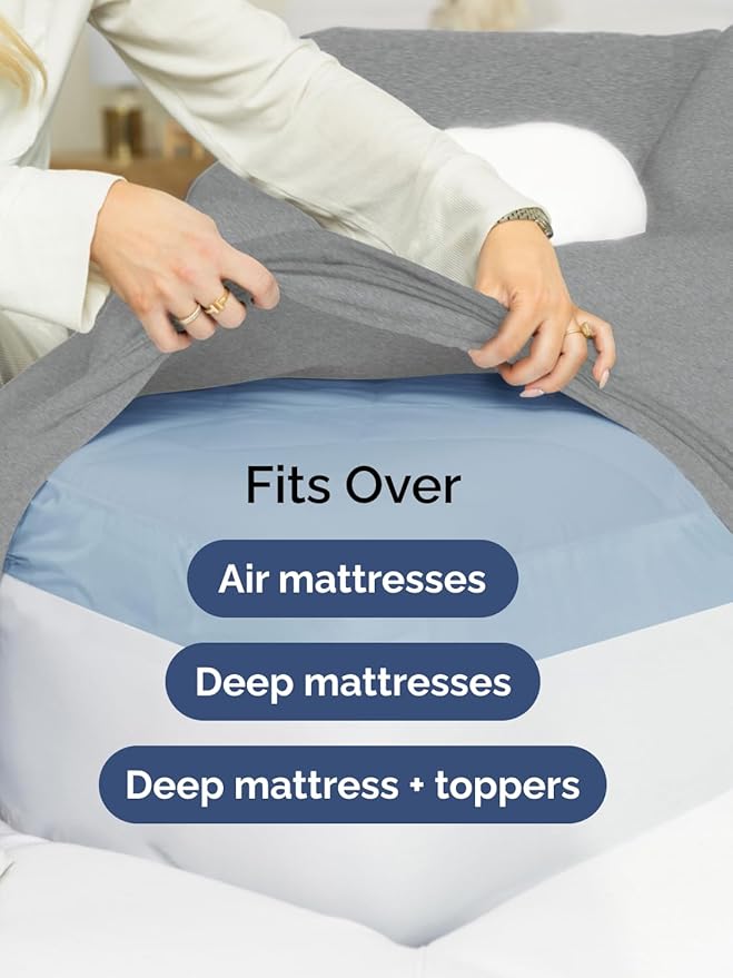 Extra Deep Full Fitted Sheet - Image 6