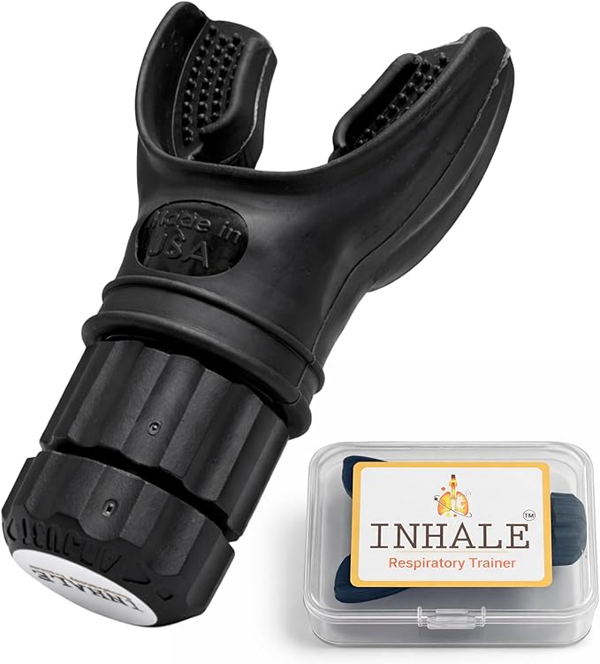 Inhale Respiratory Trainer | Lung Strengthening Breathing Exercise Device | by Inhale