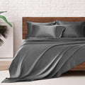 MR&HM Satin Bed Sheets, Queen Size Sheets Set by MRHM