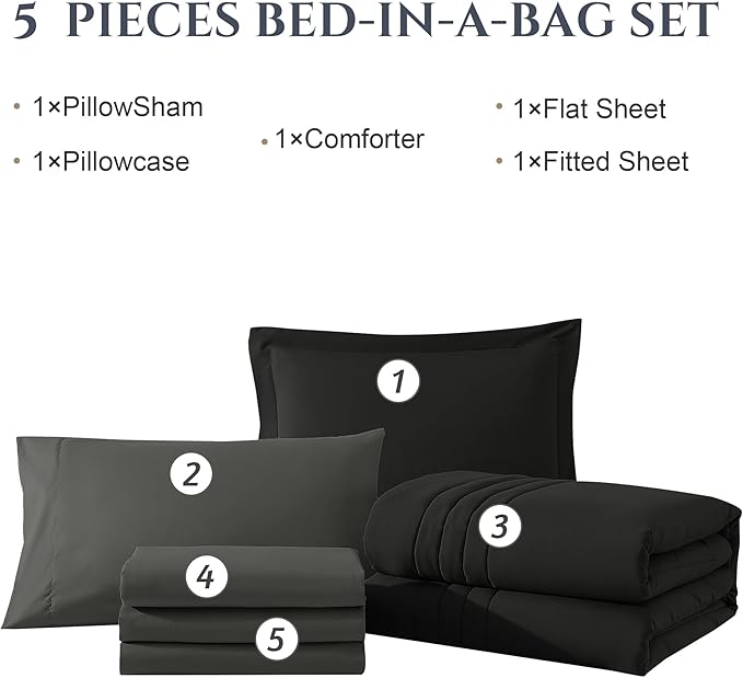 Monbix California King Size Comforter Set - Image 7