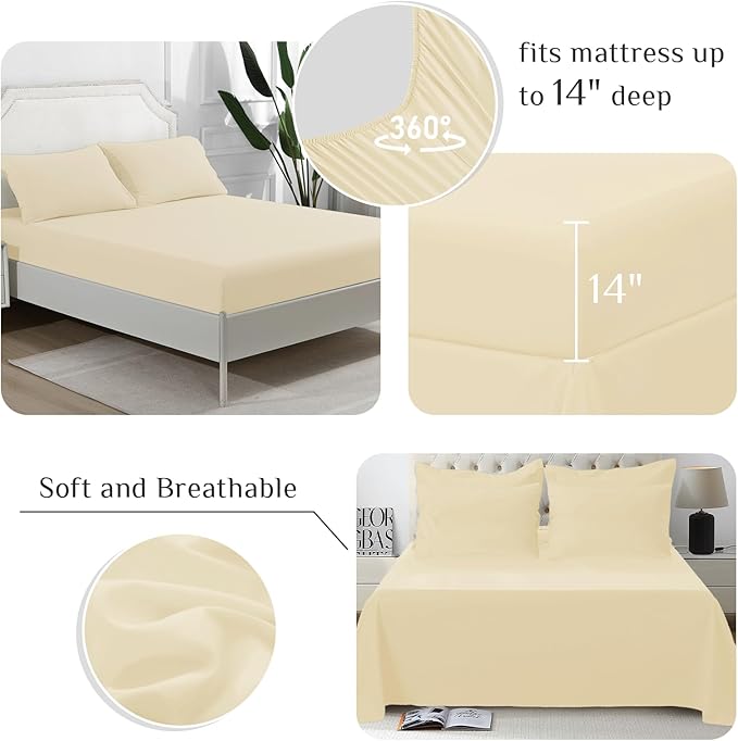 JOLLYVOGUE Twin XL Comforter Set, Ultra-Soft Bed in a Bag Twin XL Size 5 Pieces - Image 4