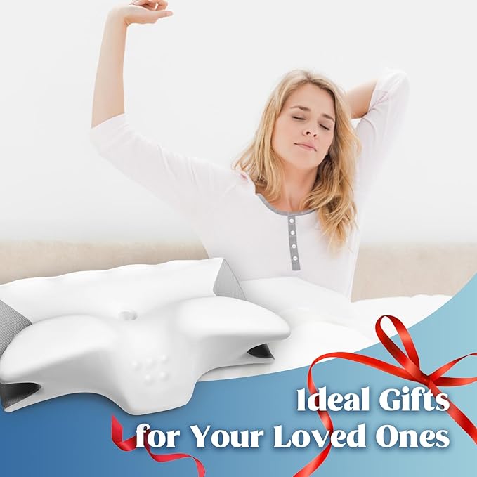 Cervical Pillow for Neck Pain Relief, Cooling Contour Memory Foam Pillows - Image 7