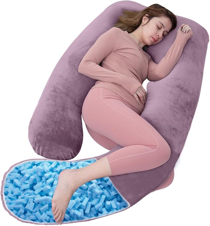 Shredded Memory Foam Body Pillow, Pregnancy Pillows by ASAWESLING