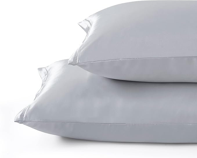 Satin Pillowcases with Zipper （20x26）, Standard Size Pillowcases Set of 2 - Image 3
