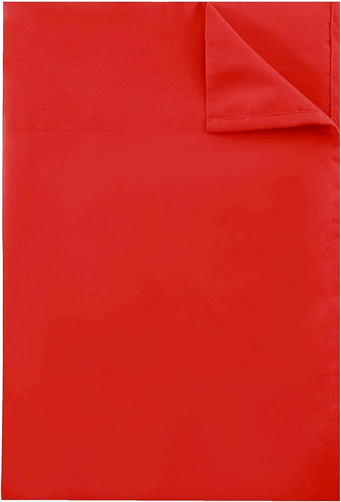 Sfoothome California King Flat Sheet Red Top Sheet, Premium Hotel 1-Piece - Image 4