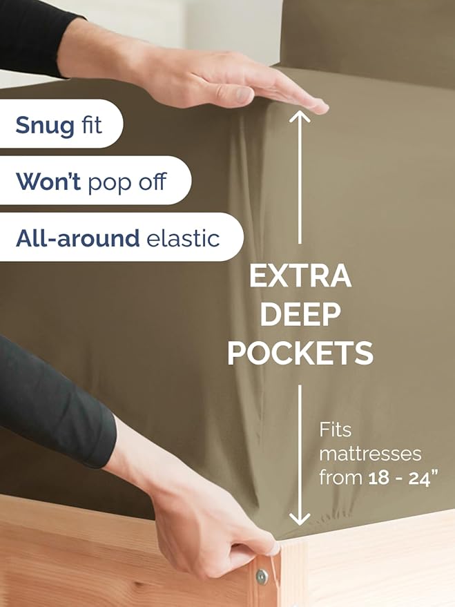 Extra Deep Full Fitted Sheet - Image 2