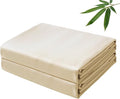 Bamboo Viscose Flat Sheets Only, 400 Thread Count Sateen Weave Cal King Size by ZaizaiHome