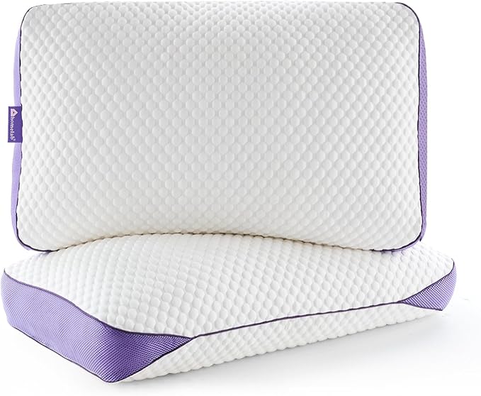 HOMELAB Adjustable Shredded Memory Foam Pillows King Size, Cooling Bed Pillows - Image 9
