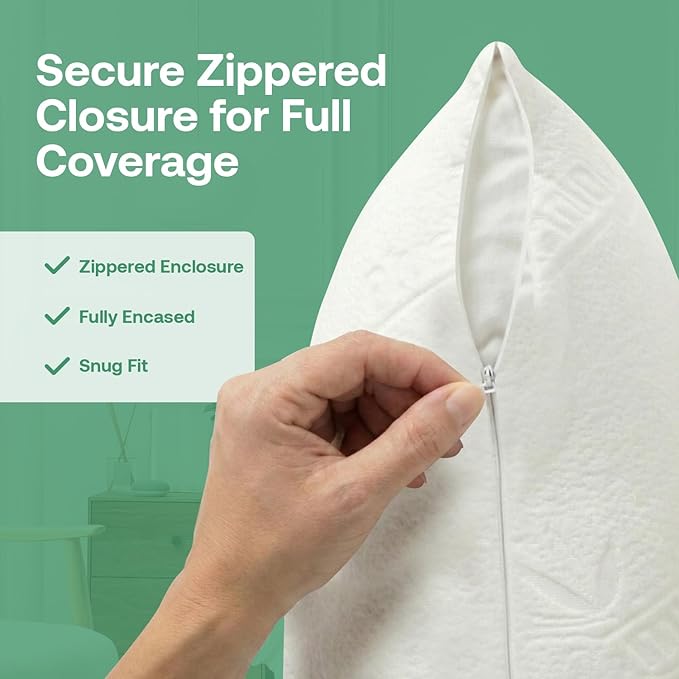 Premium Standard 20''x 26'' Waterproof Pillow Protector Covers - Image 6