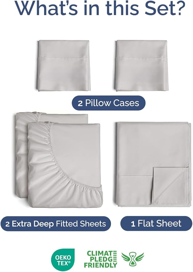 Extra Deep Split King Sheet Set - Image 2