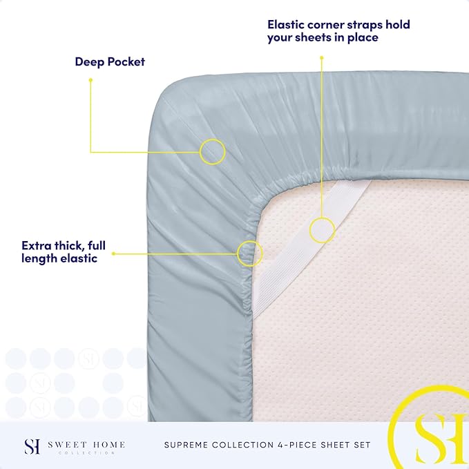 Twin Sheets - Breathable Luxury Sheets - 1800 Supreme Collection Extra Soft - Image 5