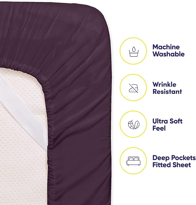 Queen Sheets Purple - Image 3