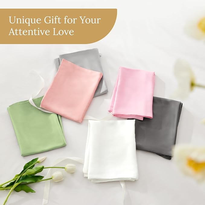 INFIIXSO Mulberry Silk Pillow Cases King Size Set of 2, Silk Pillowcase - Image 6