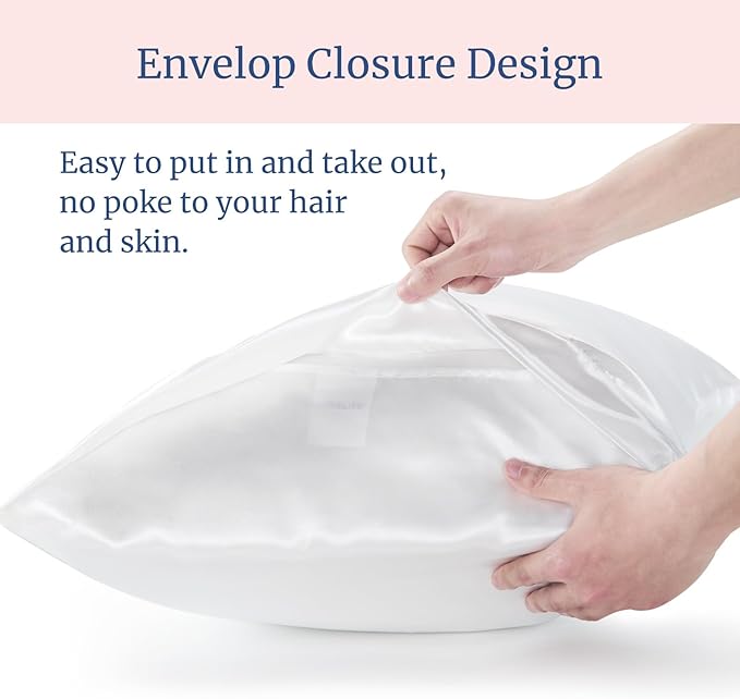 BEDELITE Satin Pillowcase for Hair and Skin, Super Soft Similar to Silk Pillow - Image 6