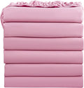FreshCulture King Fitted Sheets, Bulk Pack of 6, Deep Pocket, Soft Microfiber by FreshCulture