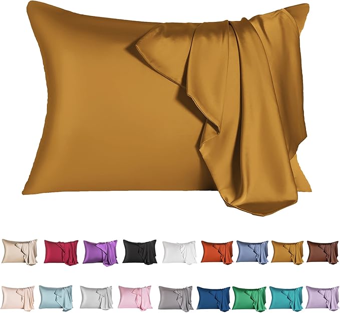 Mulberry Silk Pillowcase for Hair and Skin, King Size Cooling Silk Pillow Case by SIYUAN