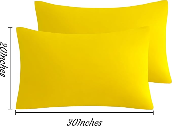 NTBAY Queen Pillow Cases Set, 2 Pack Brushed Microfiber 20x30 Inches, Stain - Image 4