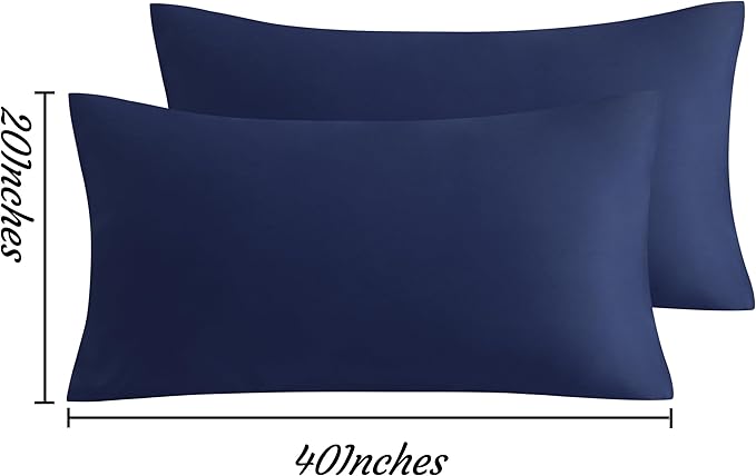 NTBAY King Pillow Cases Set of 2, 2 Pack Brushed Microfiber 20x40 Pillow Cases - Image 3