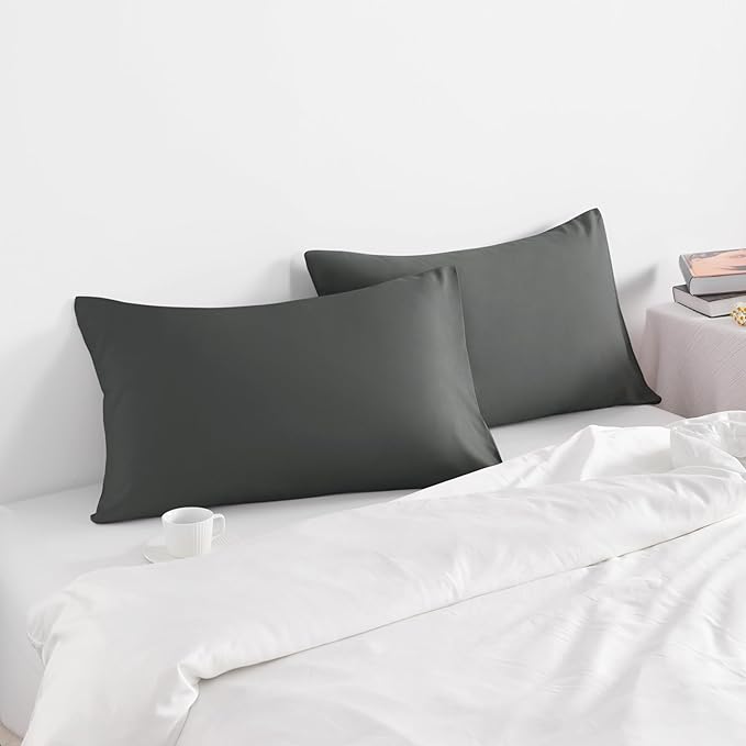 NTBAY Standard Pillow Cases Set of 2, 2 Pack Brushed Microfiber 20x26 Pillow - Image 2