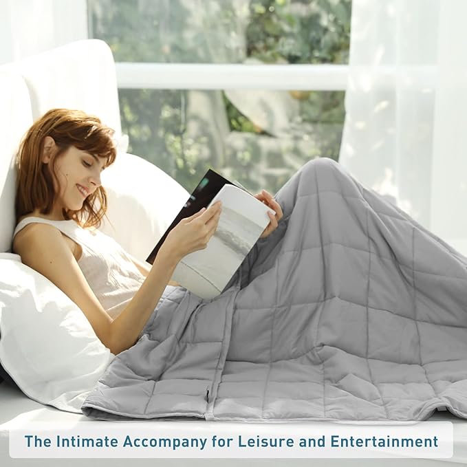 Weighted Idea Weighted Blanket for Adults Cooling Breathable Heavy Blanket - Image 2