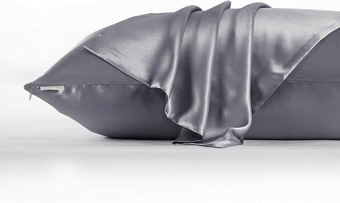 DISANGNI Silk Set: 22 Momme 100% Natural Mulberry Silk Pillow Case & Eye Mask - Image 7