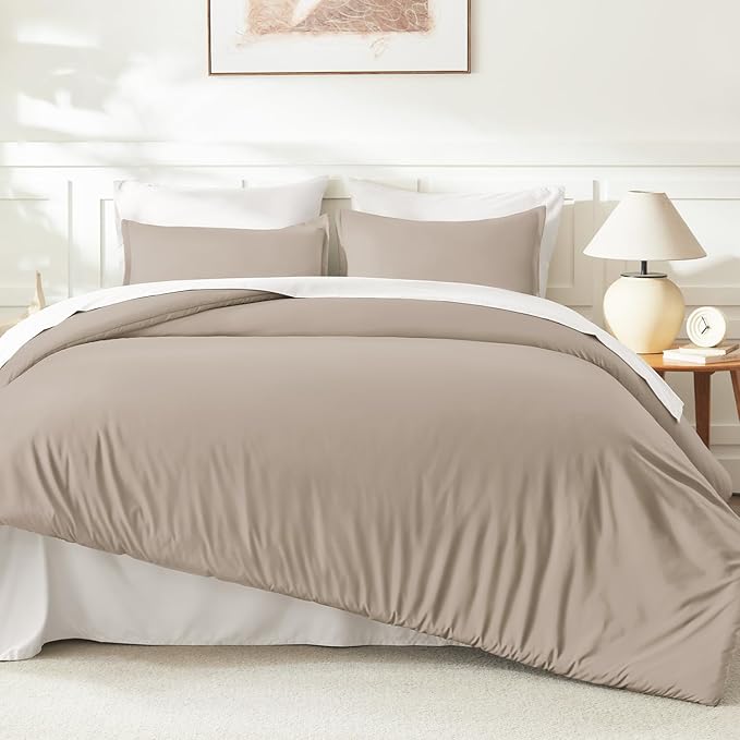 Litanika Light Coffee Comforters Oversized King Size, 3 Pieces Lightweight - Image 6