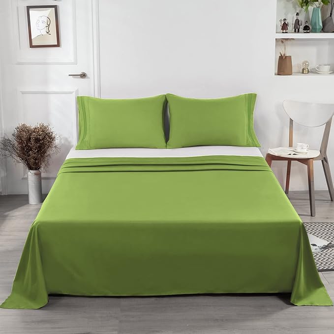Lirex Flat Sheet, Queen Size Extra Soft Brushed Microfiber 1800 Microfiber Flat - Image 6
