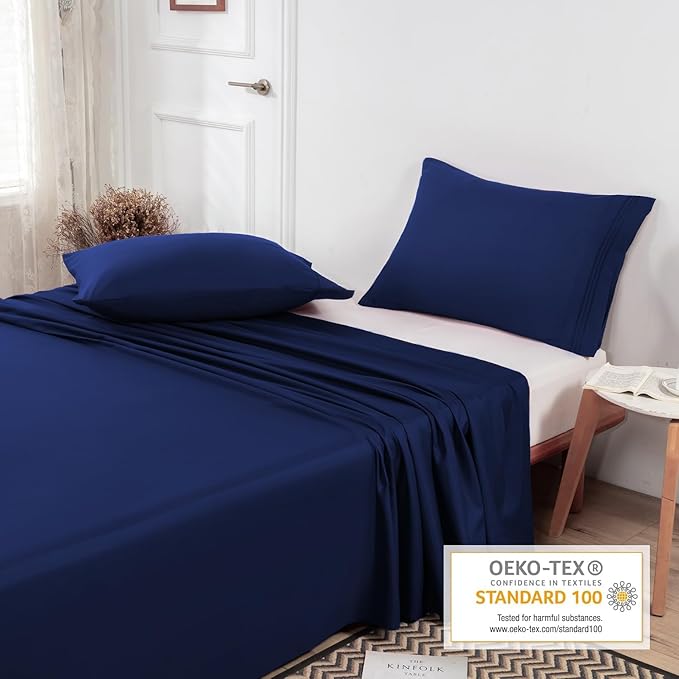 Lirex Flat Sheet, Queen Size Extra Soft Brushed Microfiber 1800 Microfiber Flat - Image 4