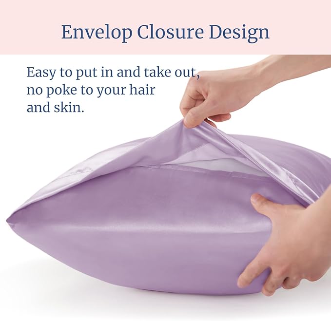 BEDELITE Satin Pillowcase for Hair and Skin, Super Soft Similar to Silk Pillow - Image 6