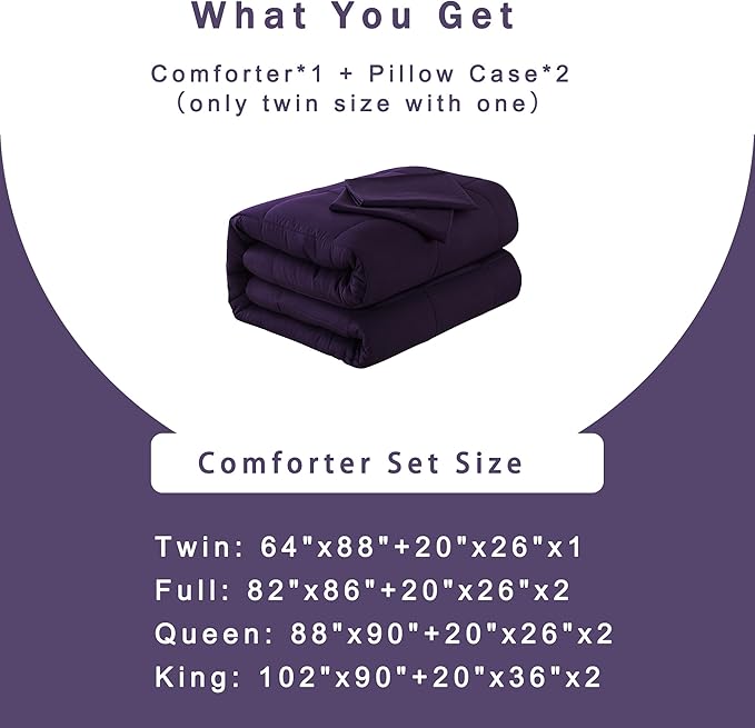 DOWNCOOL Queen Comforter Set -All Season Bedding Comforters Sets - Image 6