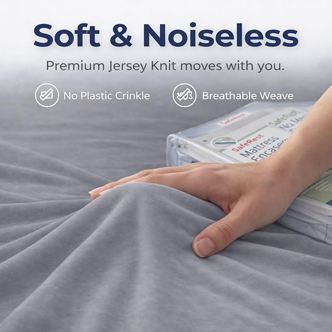 Guardmax Jersey Knitted Twin XL Zippered Mattress Encasement - Image 7