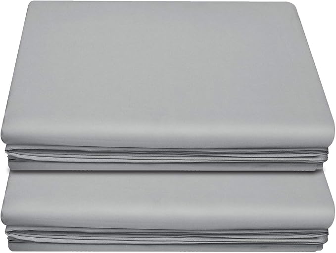 Lirex 2-Pack Full Size Flat Sheet Set, Ultra-Soft Brushed 1800 Microfiber by Lirex