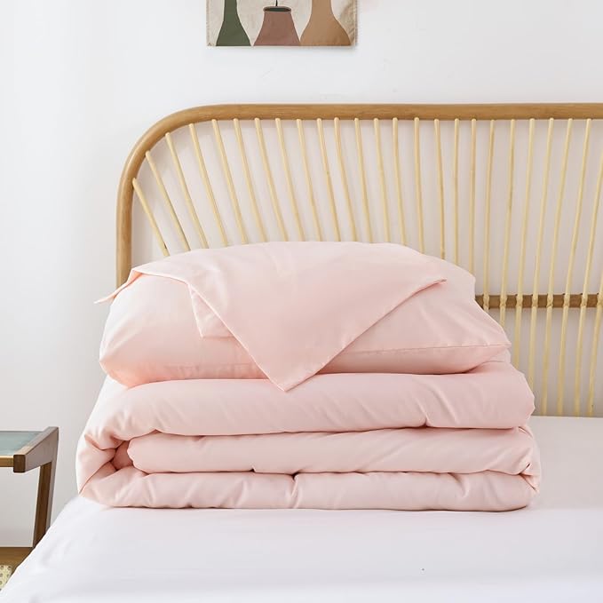 ROSGONIA Oversized King Comforter Blush - Image 8