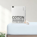 FreshCulture Pure Cotton Fitted Sheets King Size, 300 Thread Count Percale by FreshCulture