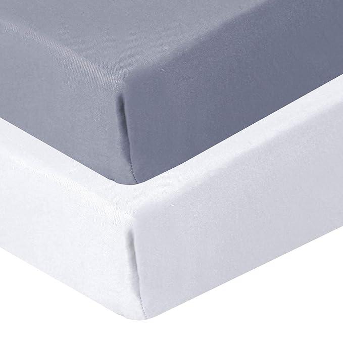 Biloban Crib Sheets Fitted, 2 Pack Crib Sheet Fits - Image 2
