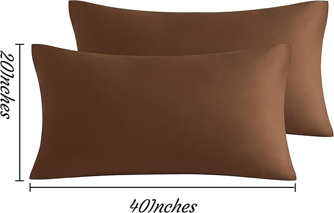 NTBAY King Pillow Cases Set of 2, 2 Pack Brushed Microfiber 20x40 Pillow Cases - Image 3