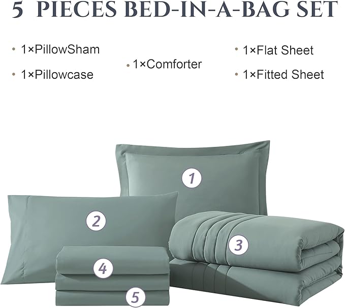 Monbix Twin XL Size Comforter Set - Image 8