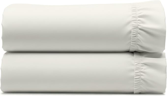 2 Cotton Fitted Sheet Twin, 400 Thread Count 100% Cotton Sateen Fitted Sheets by CaliforniaDesignDen