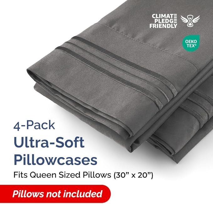 Queen Pillow Cases Set of 4 - Image 2